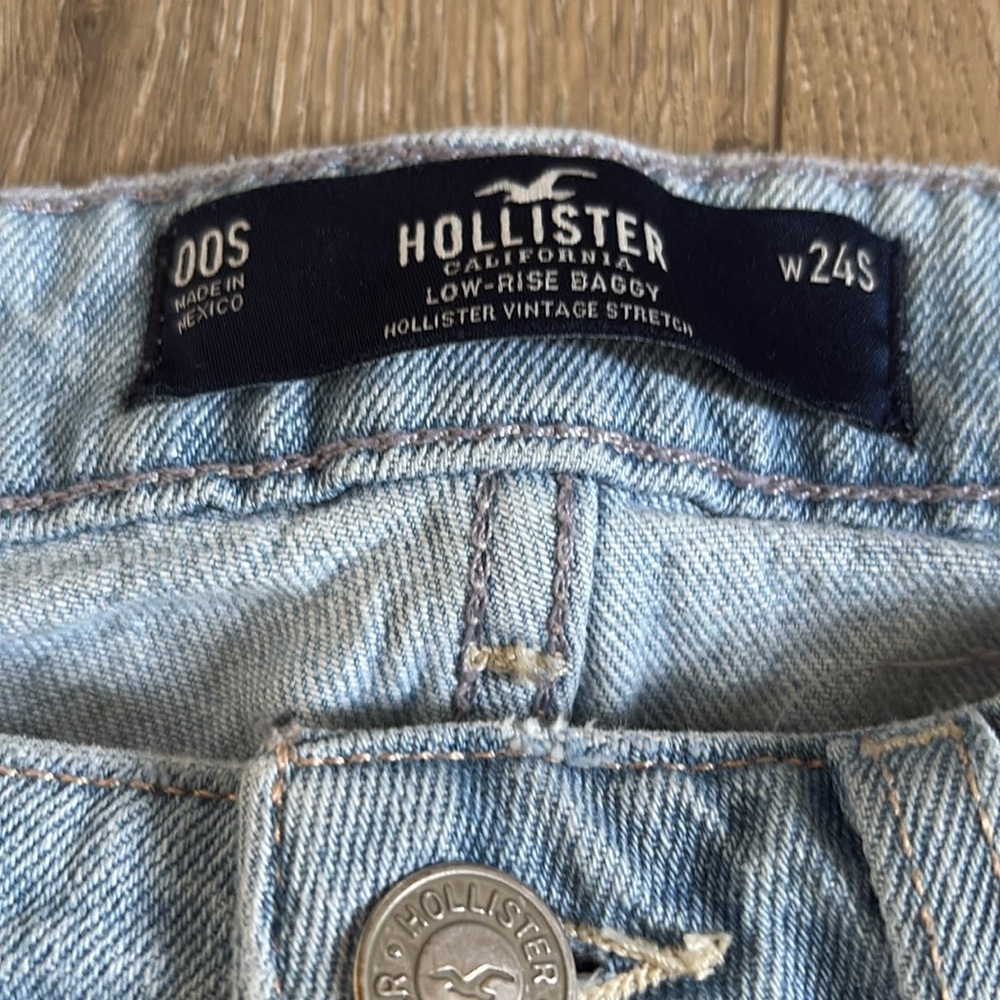 Hollister low rise baggy size 00s - Picture 2 of 3